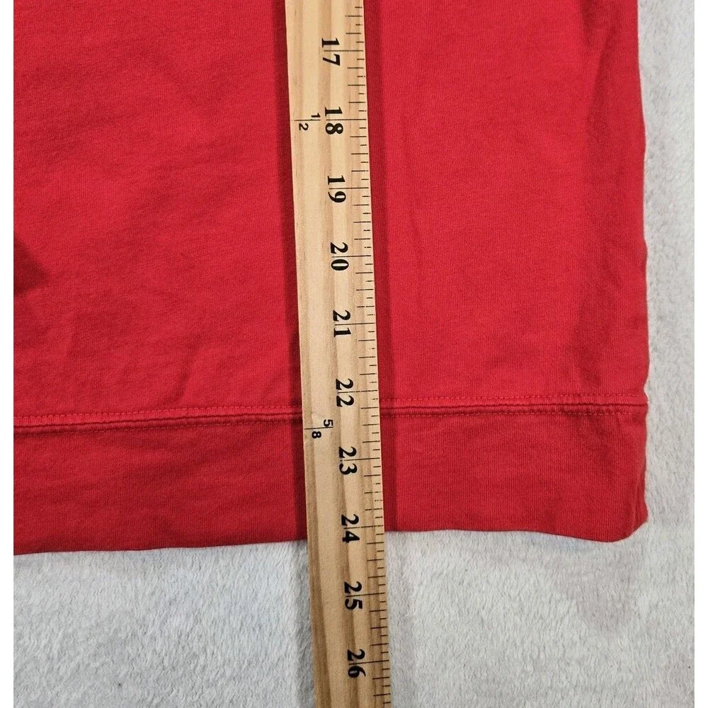 Boys Nike Air Long Sleeve Shirt Red White Graphic Crew Neck Youth XL